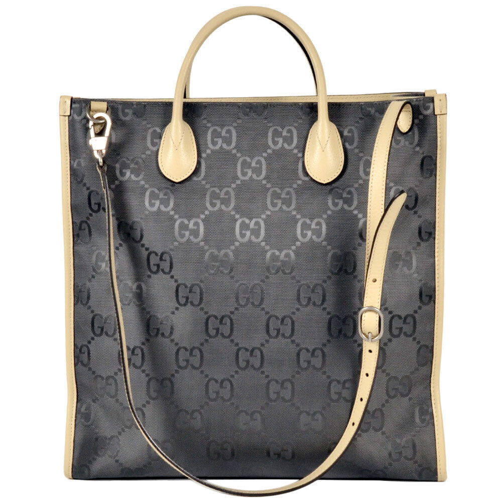 GUCCI Gray Leather Tote Bag - Picture 3 of 8